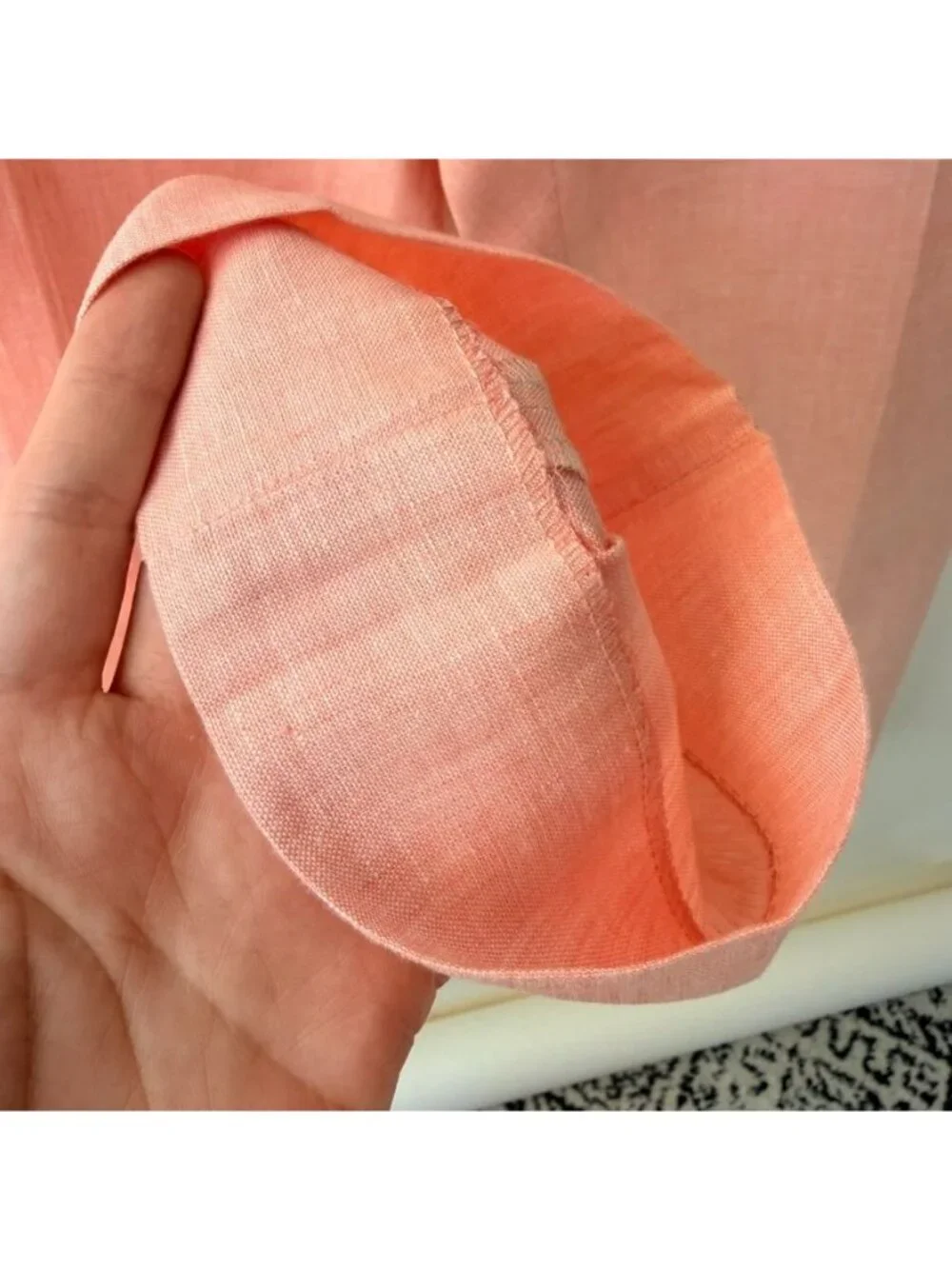 Todd Snyder Mens Linen Dress Pants 38x32 Salmon Pink Flat Front Tapered K69